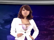南韓新聞主持人邊錄節目邊除衫