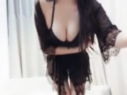 完具美少女性感黑色情趣內衣手淫