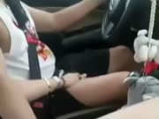 泰國情侶一路開車一路激情性愛